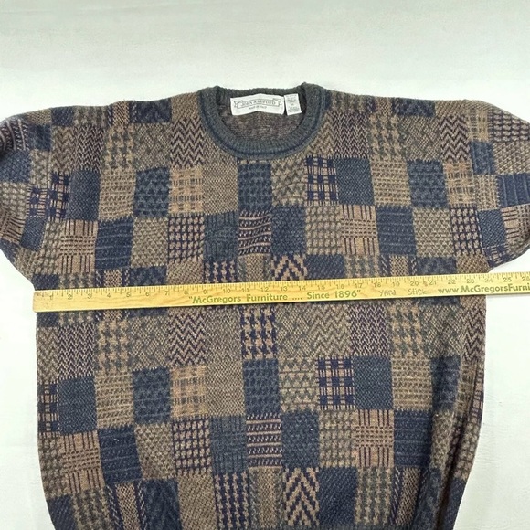 Men's Patchwork Sweater - Multicolor - Picture 5 of 6